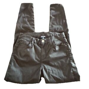 Splendid Women Black Skinny Pants SZ 25 SHINY 5 POCKET STRETCHY SOFT ZIPPER NWOT